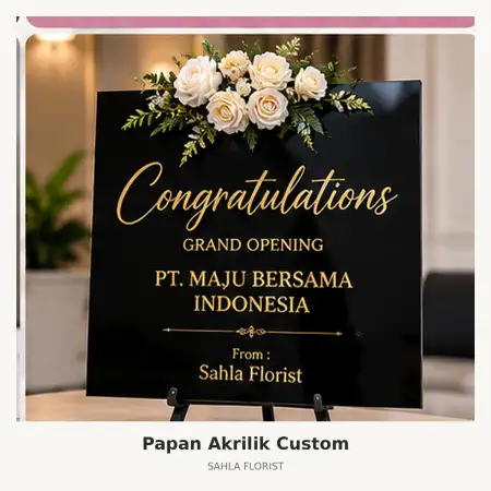 Papan Bunga Akrilik Muaro Jambi